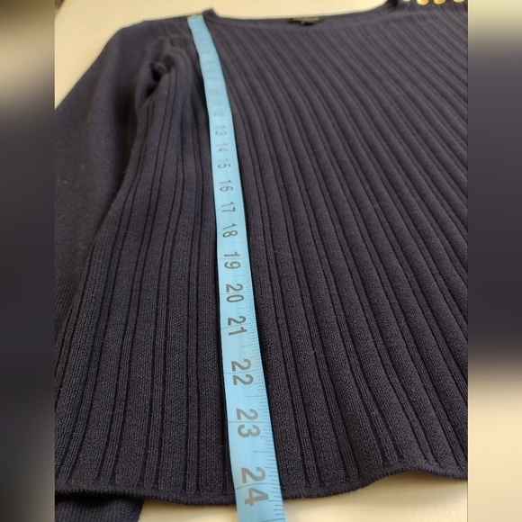 Talbots Women's Ribbed Knit Pullover Long Sleeve Crewneck Sweater Size S - Picture 13 of 13